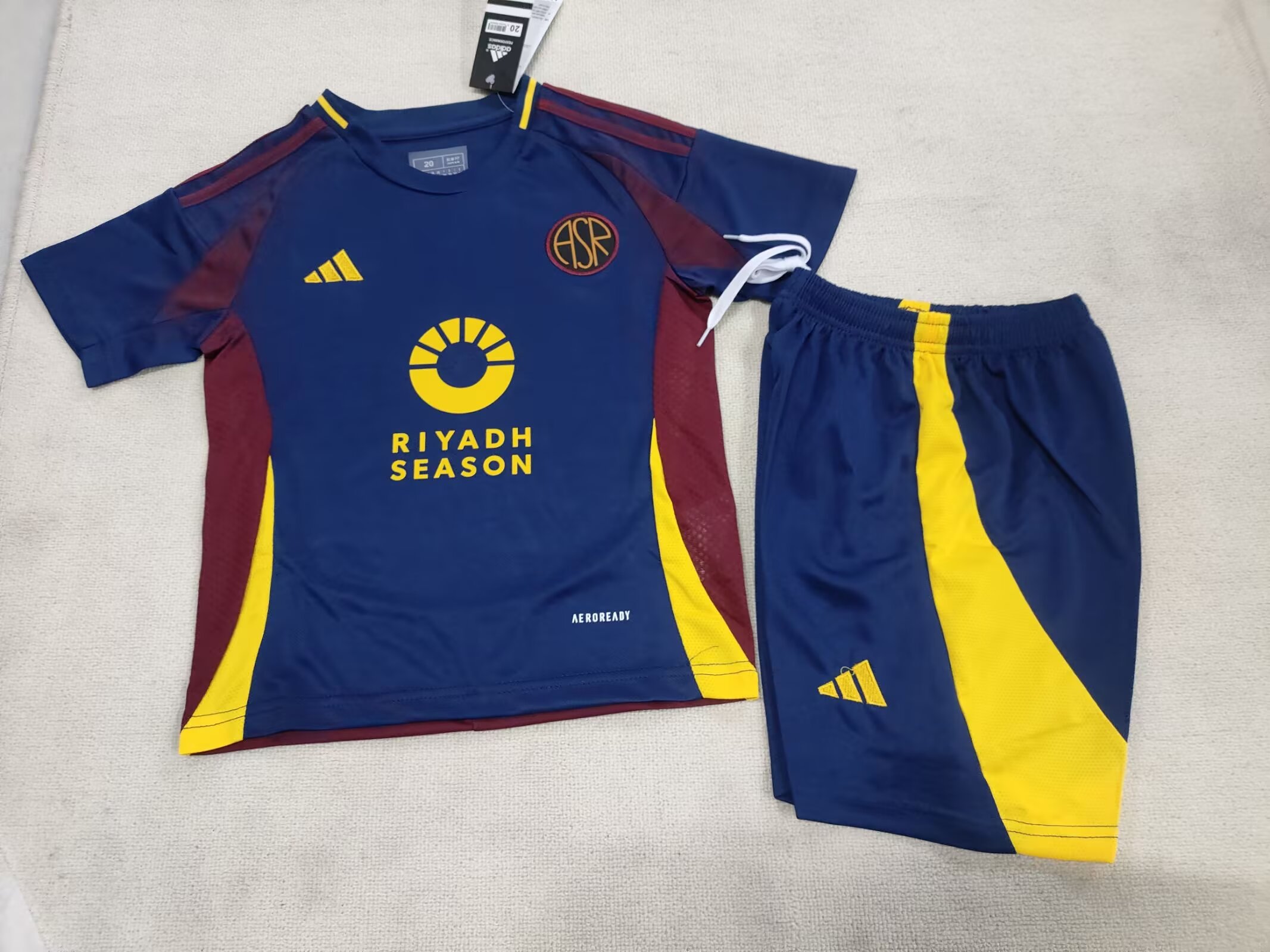 Kids-Roma 24/25 Third Dark Blue Soccer Jersey